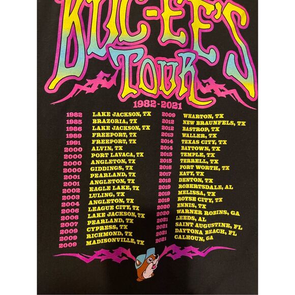 Buc-ee’s 2 sided Tour Shirt 2021 2X - Picture 10 of 11